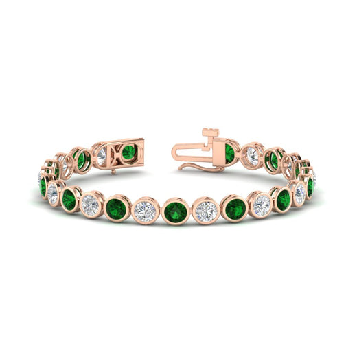 10 Carat Diamond Bezel Set Tennis Bracelet
