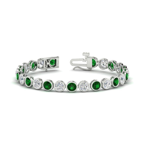 10 Carat Diamond Bezel Set Tennis Bracelet