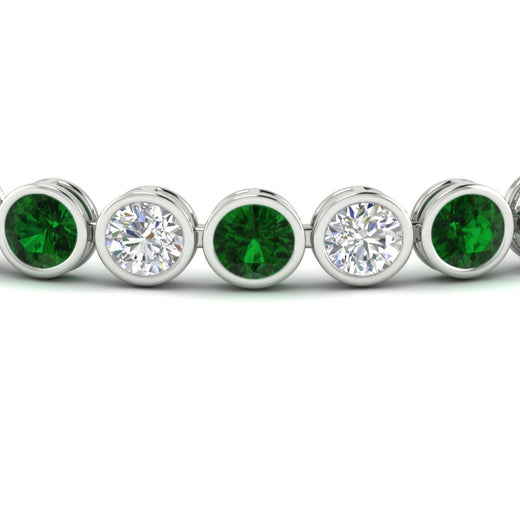 10 Carat Diamond Bezel Set Tennis Bracelet