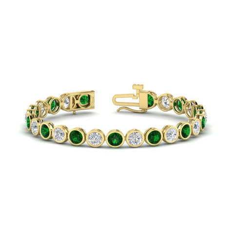 10 Carat Diamond Bezel Set Tennis Bracelet
