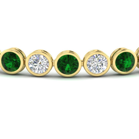 10 Carat Diamond Bezel Set Tennis Bracelet