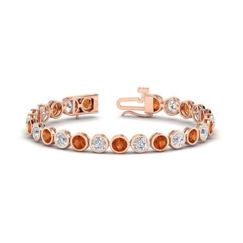 10 Carat Diamond Bezel Set Tennis Bracelet
