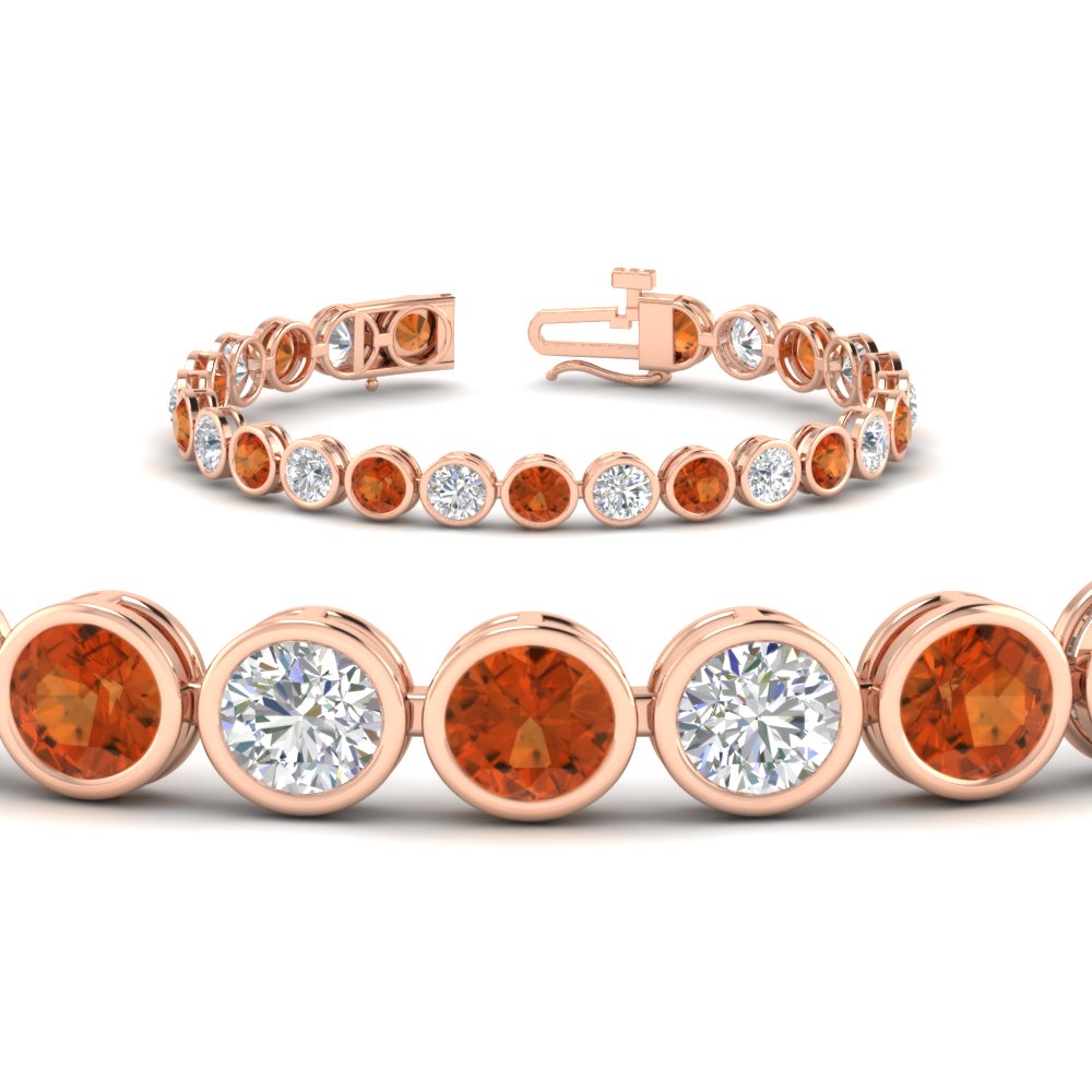 10 Carat Diamond Bezel Set Tennis Bracelet