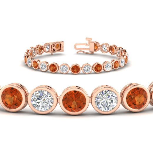 10 Carat Diamond Bezel Set Tennis Bracelet