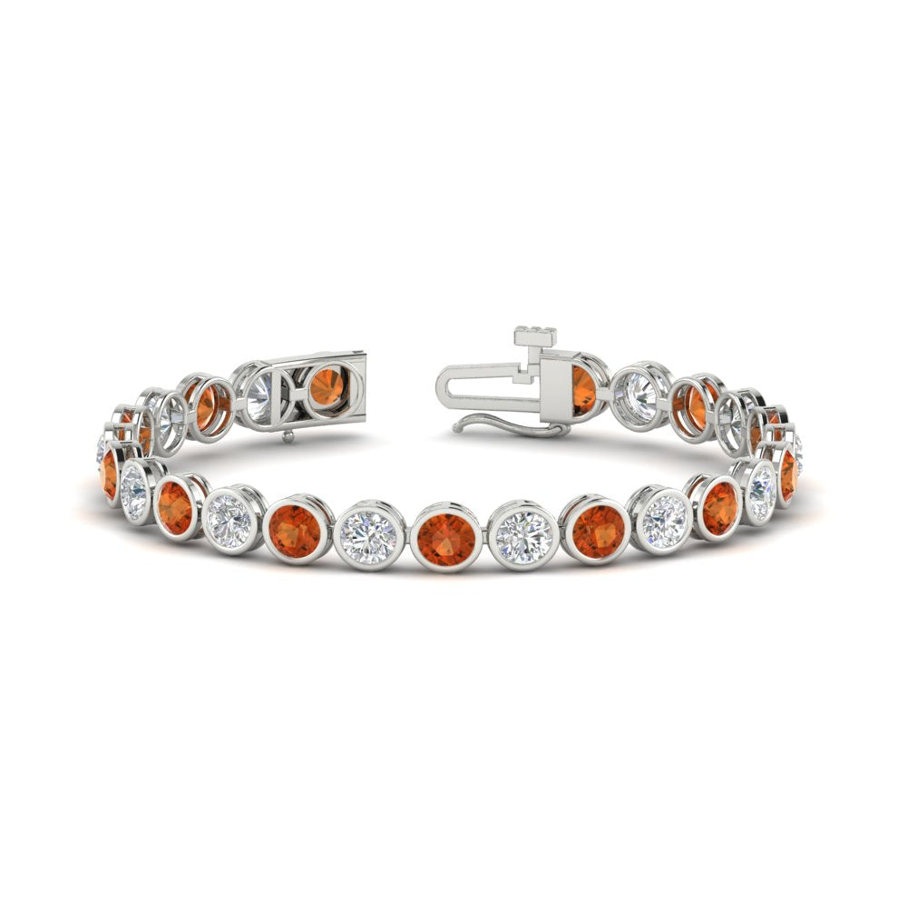 10 Carat Diamond Bezel Set Tennis Bracelet