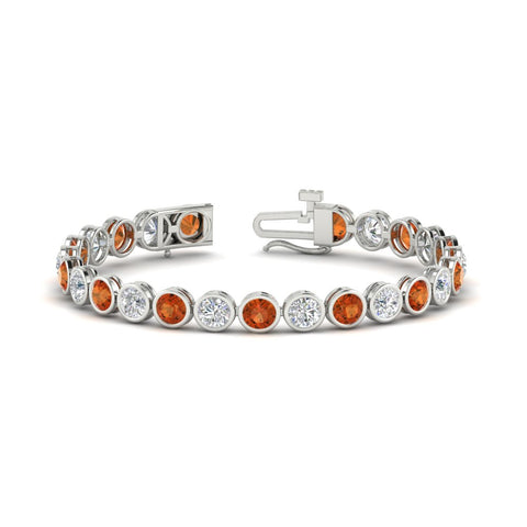 10 Carat Diamond Bezel Set Tennis Bracelet