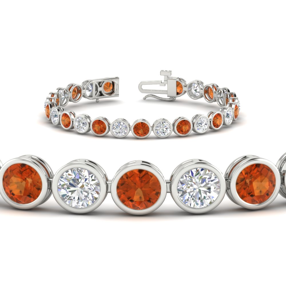 10 Carat Diamond Bezel Set Tennis Bracelet