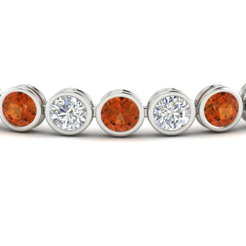 10 Carat Diamond Bezel Set Tennis Bracelet
