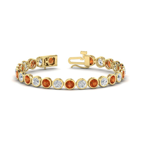 10 Carat Diamond Bezel Set Tennis Bracelet