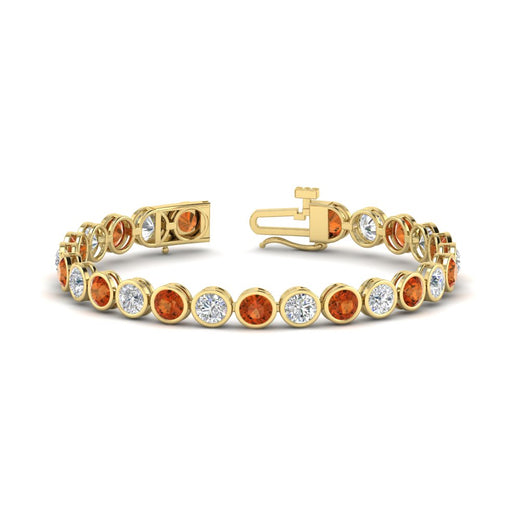 10 Carat Diamond Bezel Set Tennis Bracelet