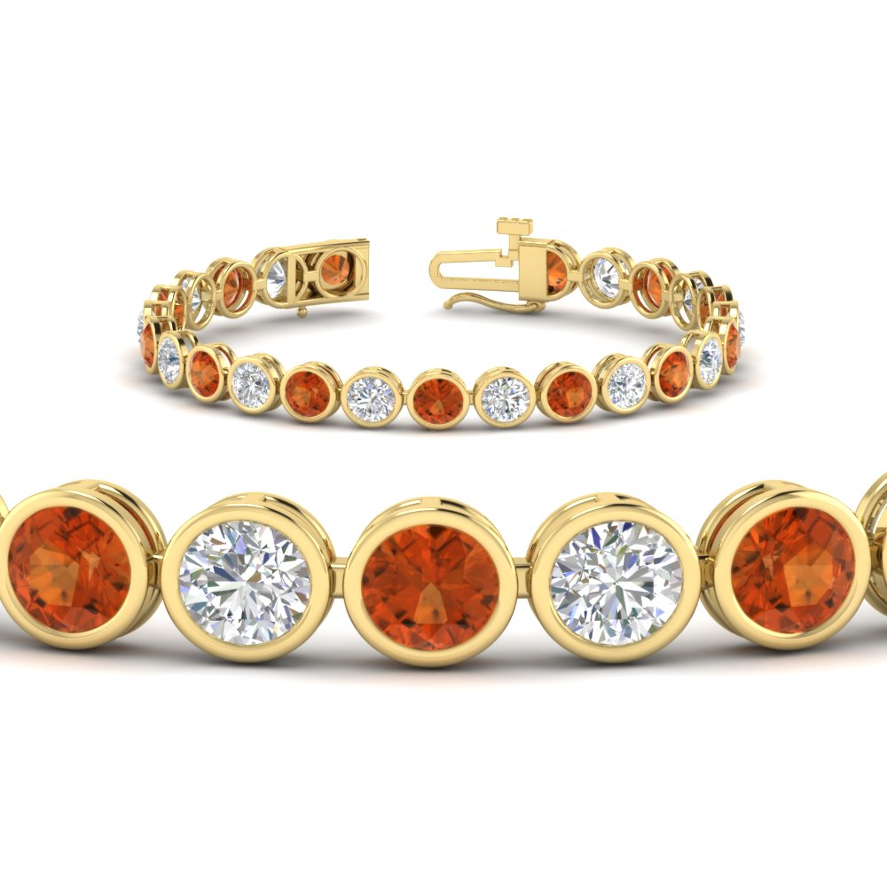 10 Carat Diamond Bezel Set Tennis Bracelet