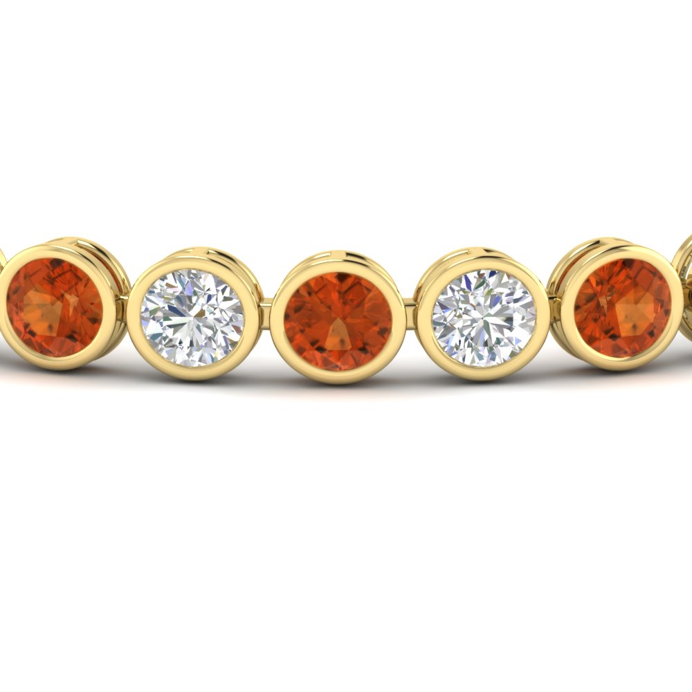 10 Carat Diamond Bezel Set Tennis Bracelet