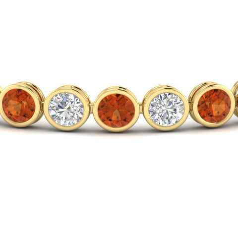 10 Carat Diamond Bezel Set Tennis Bracelet
