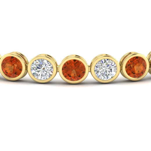 10 Carat Diamond Bezel Set Tennis Bracelet