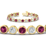 Load image into Gallery viewer, 10 Carat Diamond Bezel Set Tennis Bracelet
