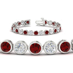 Load image into Gallery viewer, 10 Carat Diamond Bezel Set Tennis Bracelet
