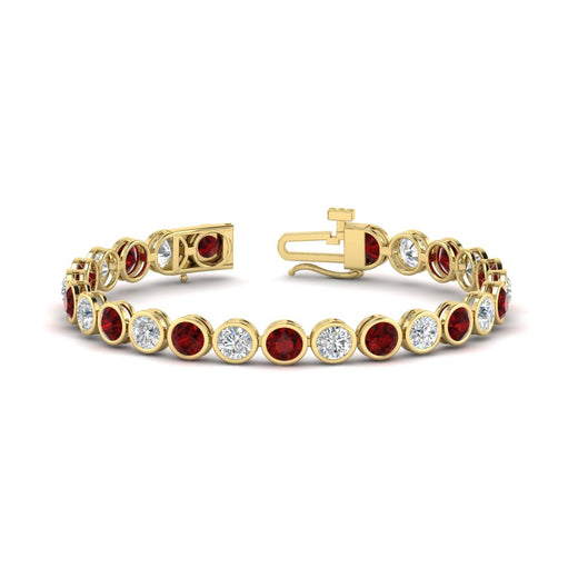 10 Carat Diamond Bezel Set Tennis Bracelet