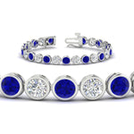 Load image into Gallery viewer, 10 Carat Diamond Bezel Set Tennis Bracelet
