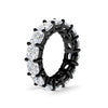 Load image into Gallery viewer, 10-carat-diamond-eternity-wedding-band-in-black-gold-FDEWB9296CUANGLE2-10.0CT-NL-BG