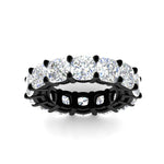 Load image into Gallery viewer, 10-carat-diamond-eternity-wedding-band-in-black-gold-FDEWB9296CUANGLE5-10.0CT-NL-BG
