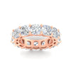 Load image into Gallery viewer, 10-carat-diamond-eternity-wedding-band-in-rose-gold-FDEWB9296CUANGLE5-10.0CT-NL-RG