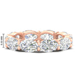 Load image into Gallery viewer, 10-carat-diamond-eternity-wedding-band-oval-shape-in-rose-gold-FDEWB8425OV-10.00CT-NL-RG-HW
