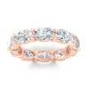 Load image into Gallery viewer, 10-carat-diamond-eternity-wedding-band-oval-shape-in-rose-gold-FDEWB8425OVANGLE5-10.00CT-NL-RG