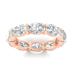 Load image into Gallery viewer, 10-carat-diamond-eternity-wedding-band-oval-shape-in-rose-gold-FDEWB8425OVANGLE5-10.00CT-NL-RG
