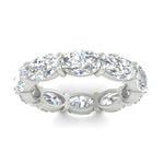 Load image into Gallery viewer, 10-carat-diamond-eternity-wedding-band-oval-shape-in-white-gold-FDEWB8425OVANGLE5-10.00CT-NL-WG
