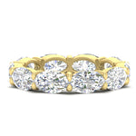 Load image into Gallery viewer, 10-carat-diamond-eternity-wedding-band-oval-shape-in-yellow-gold-FDEWB8425OV-10.00CT-NL-YG

