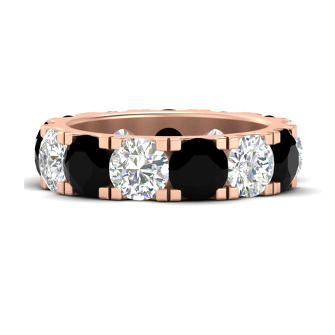 10 Carat Double Prong Round Diamond Eternity Band