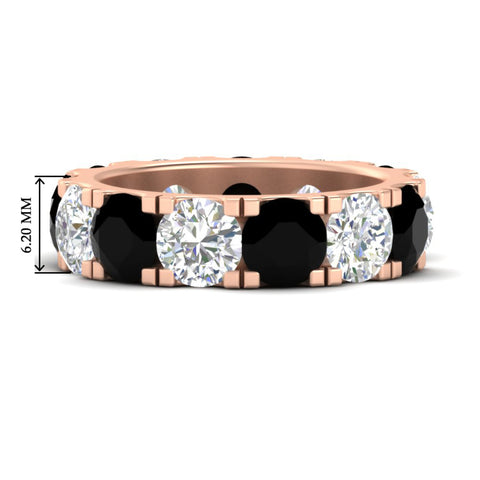 10 Carat Double Prong Round Diamond Eternity Band