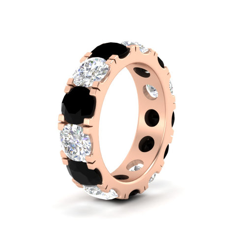 10 Carat Double Prong Round Diamond Eternity Band