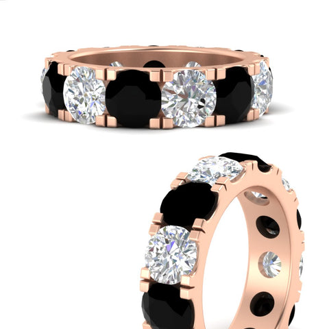 10 Carat Double Prong Round Diamond Eternity Band