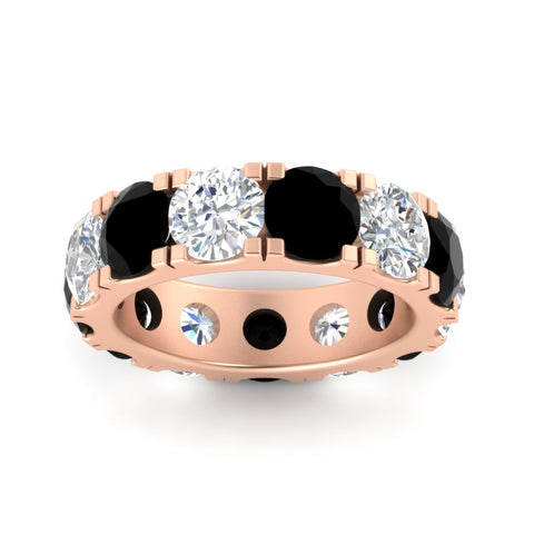 10 Carat Double Prong Round Diamond Eternity Band