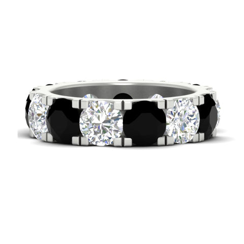 10 Carat Double Prong Round Diamond Eternity Band