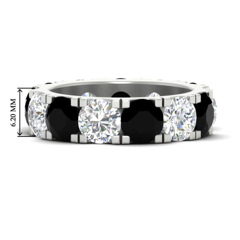 10 Carat Double Prong Round Diamond Eternity Band