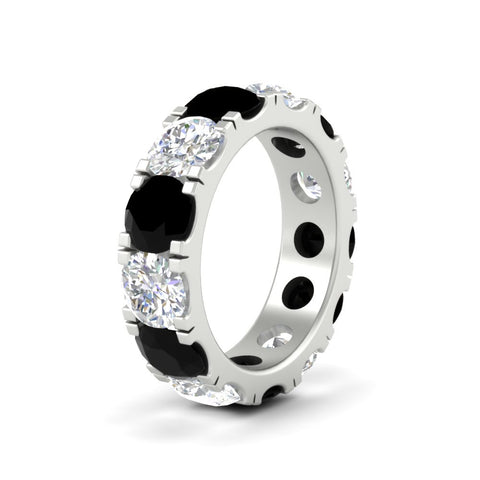 10 Carat Double Prong Round Diamond Eternity Band