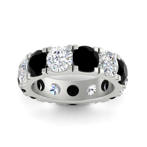 10 Carat Double Prong Round Diamond Eternity Band