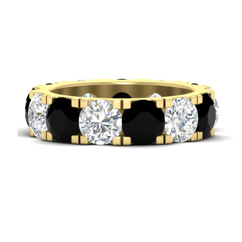 10 Carat Double Prong Round Diamond Eternity Band