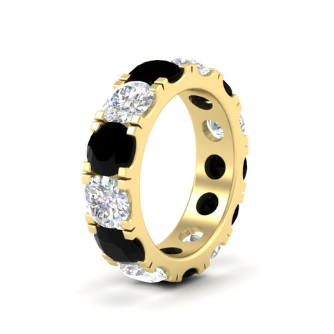 10 Carat Double Prong Round Diamond Eternity Band