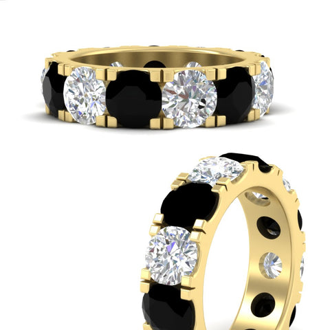 10 Carat Double Prong Round Diamond Eternity Band