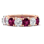 Load image into Gallery viewer, 10 Carat Double Prong Round Diamond Eternity Band
