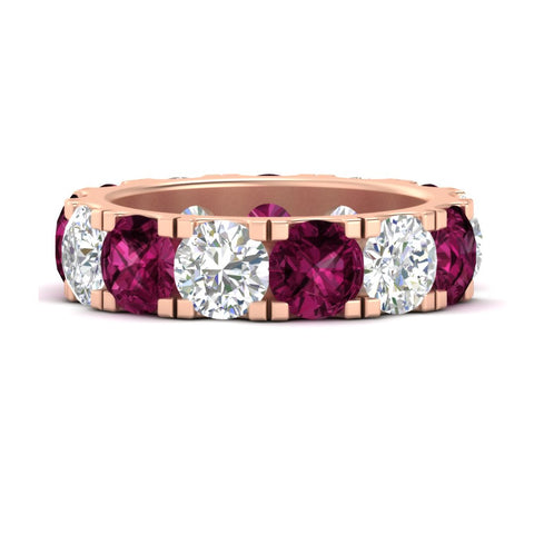 10-carat-double-prong-round-diamond-and-pink-sapphire-eternity-band-in-rose-gold-FDEWB8371GSADRPI-10.00CT-NL-RG