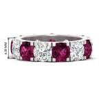 Load image into Gallery viewer, 10 Carat Double Prong Round Diamond Eternity Band
