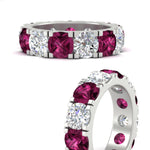 Load image into Gallery viewer, 10 Carat Double Prong Round Diamond Eternity Band
