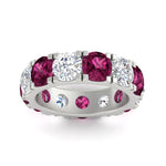 Load image into Gallery viewer, 10 Carat Double Prong Round Diamond Eternity Band
