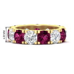 Load image into Gallery viewer, 10 Carat Double Prong Round Diamond Eternity Band
