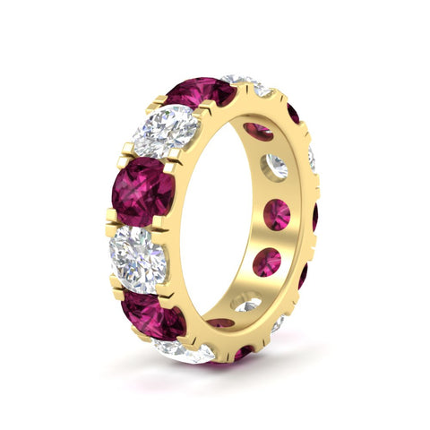 10-carat-double-prong-round-diamond-and-pink-sapphire-eternity-band-in-yellow-gold-FDEWB8371GSADRPIANGLE2-10.00CT-NL-YG