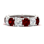 Load image into Gallery viewer, 10 Carat Double Prong Round Diamond Eternity Band
